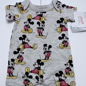 Disney Baby Mickey Mouse Romper NB – Newborn One Piece Outfit